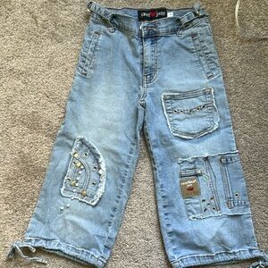 Girls jeans capris. 7 y.o.
